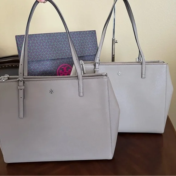 New Tory Burch EMERSON LARGE DOUBLE ZIP TOTE bag - Picture 14 of 16